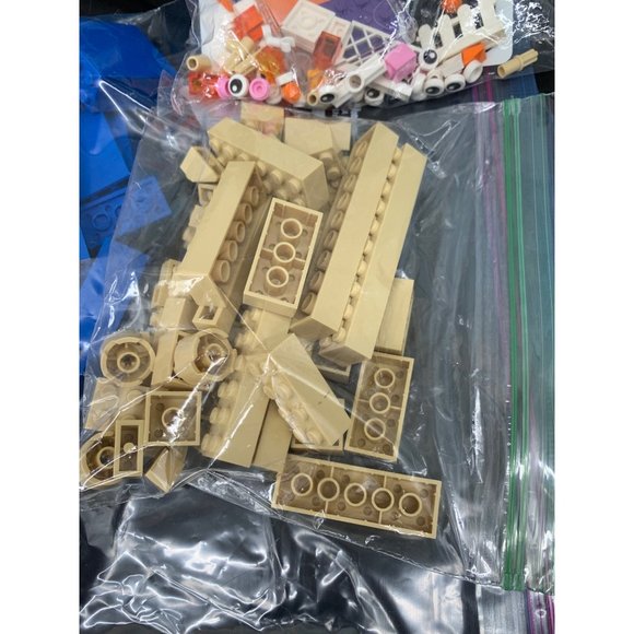 Lego Lot 1lb 2.9oz Of Blue, Gray, Brown assorted - Picture 4 of 6